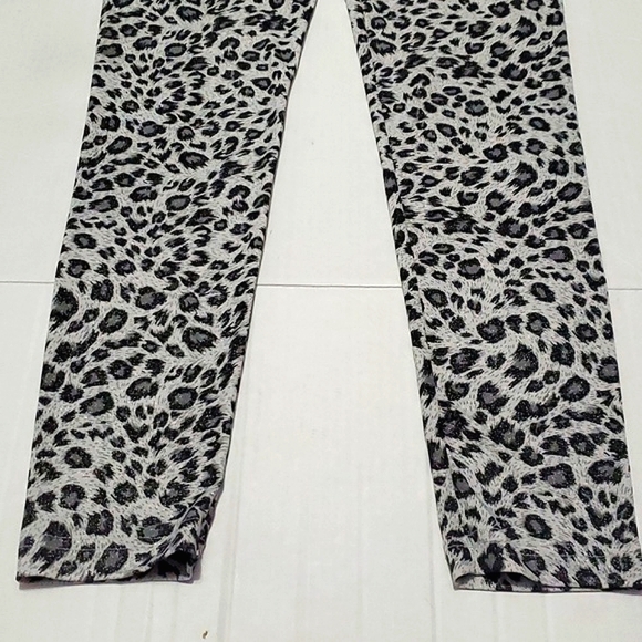 Miley Cyrus & Max Azria Cheetah Print Slim Fit Ankle Leggings Party Nighout - Picture 4 of 8